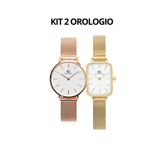 Orologio da Donna Nolita Oro Rosa 32 mm + Orologio da donna quadrato Square Chelsea Gold