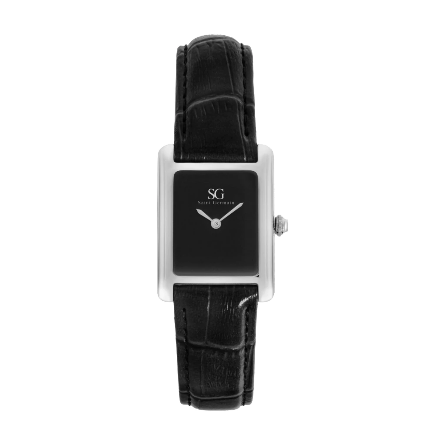 Orologio Casual Quadrato Square Croco Murray Black Hill