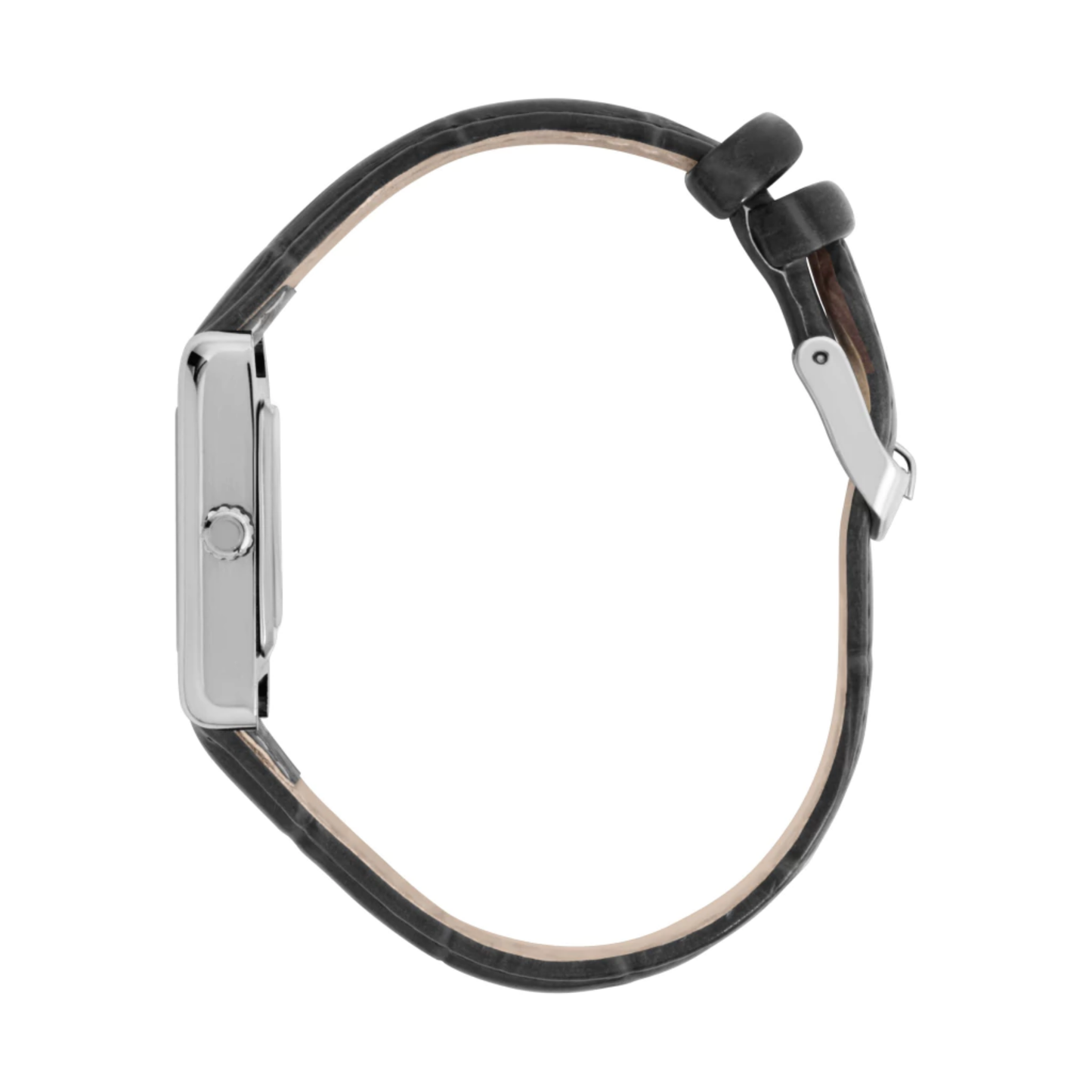 Orologio Casual Quadrato Square Croco Murray Black Hill