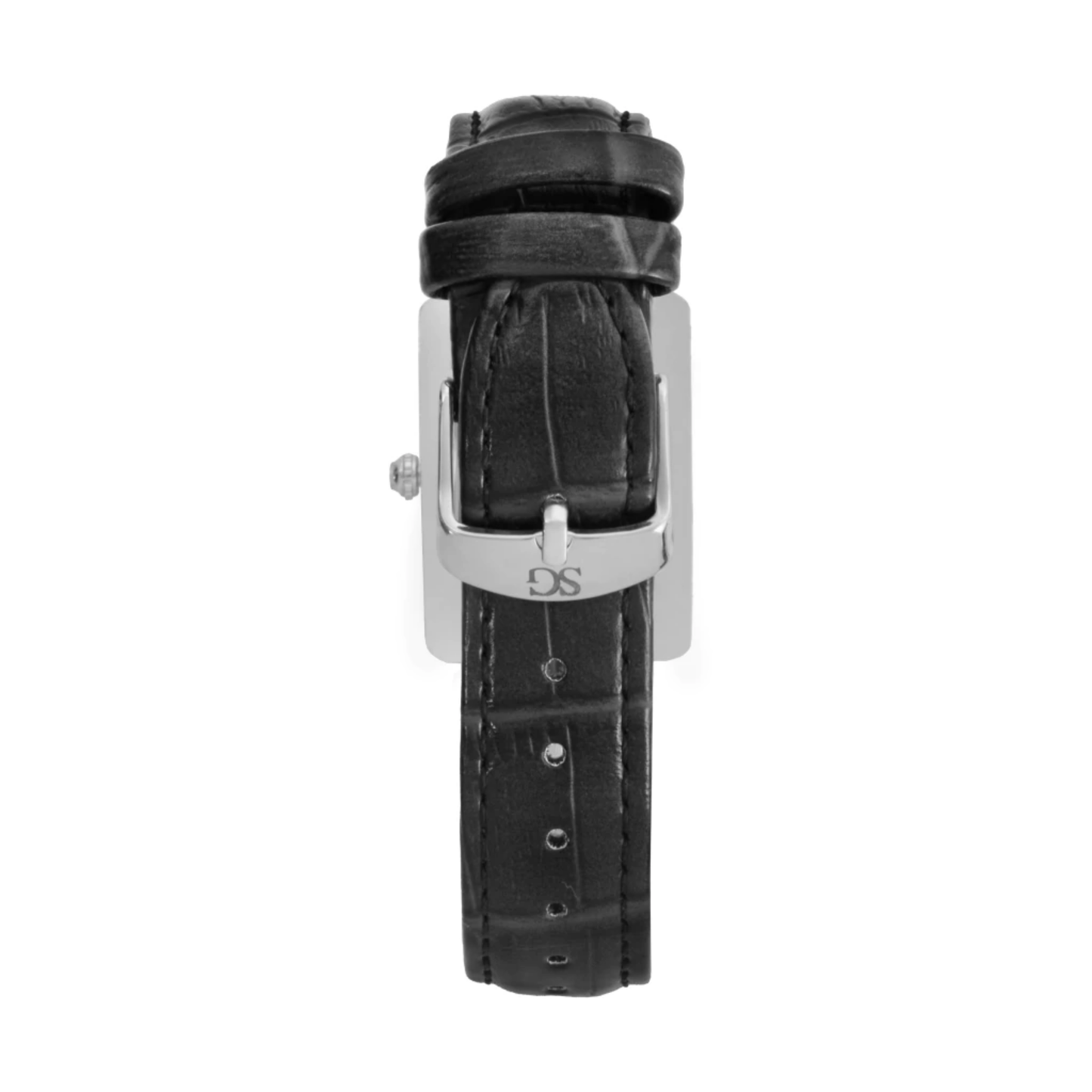 Orologio Casual Quadrato Square Croco Murray Black Hill